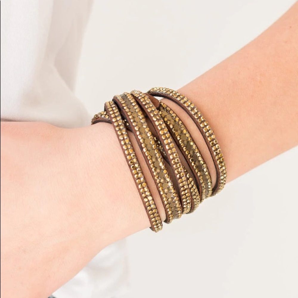Paparazzi Rock Star Attitude Bracelet ~ Brass